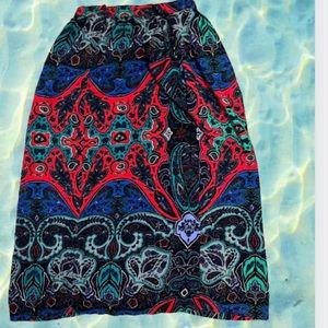 Vintage long pattern skirt